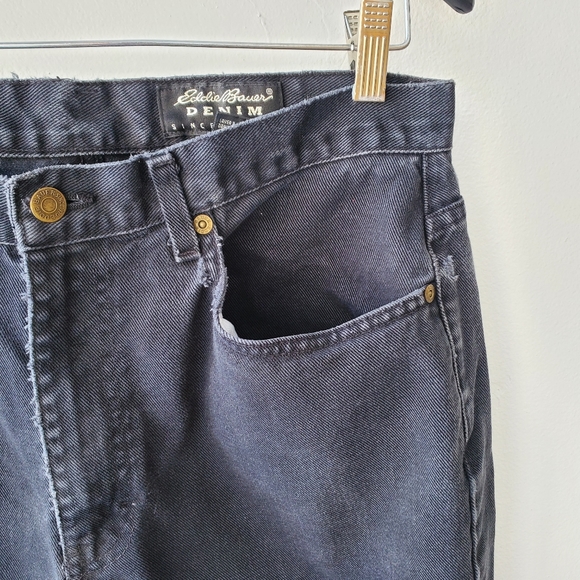 Eddie Bauer Jeans Men's Size 34 Black Relaxed Fit - Picture 2 of 14